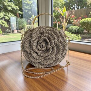 The Crocheted Rose of Summer Light